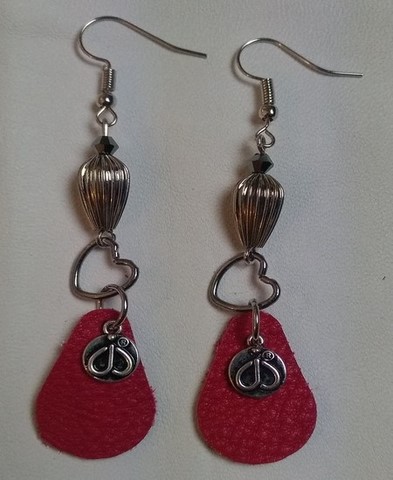 Boucles d'oreilles cuir 