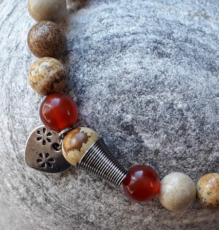 bracelets en jaspe paysage
