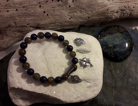 parure en  lapis lazuli et labradorite