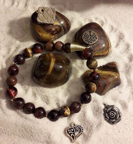 parure en oeil de tigre 