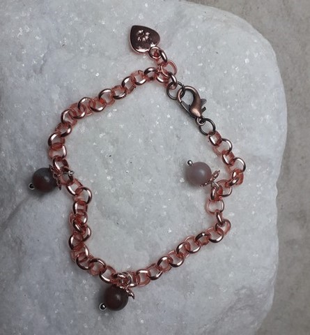 Bracelet en jade bleue  6  mm  enfant 