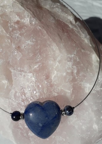 Pendentifs coeur en aventurine  