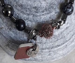 bracelets en obsidienne 