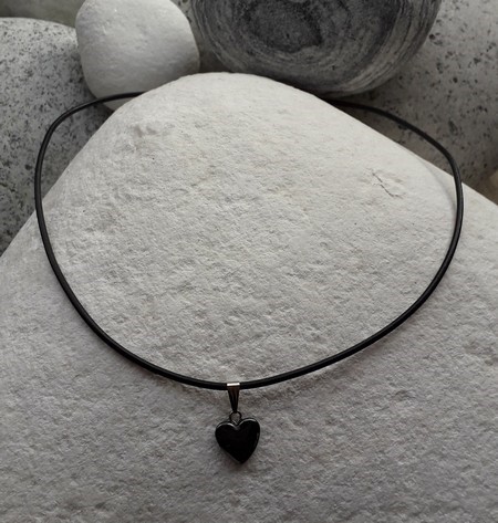 Pendentifs coeur en hématite