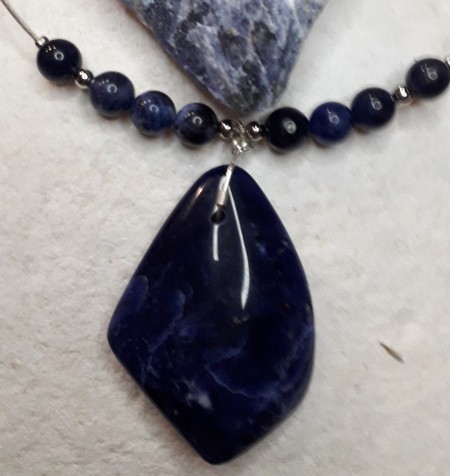 pendentif en sodalite