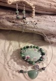 bracelets aventurine et rubis dans zoisite 