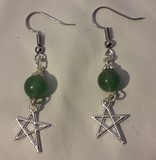 boucles d'oreilles pendentifs agate mousse