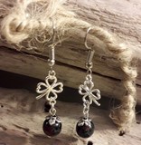 boucles d'oreilles rubis dans zoisite