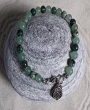 Bracelet aventurine et jade 6 mm