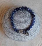 Bracelet en jade bleue  6  mm  enfant 
