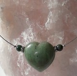 Pendentifs en coeur aventurine 