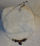 Collier cable hématite jaspe paysage
