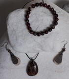 Parure complète en Jaspe Breschia 